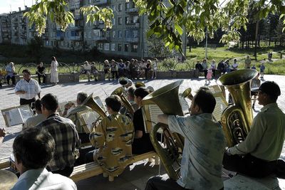 В городском саду..."