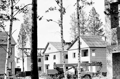 1990 Саянск, коттеджное строительство.