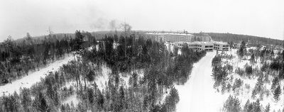 Строительство первого микрорайона. первые дома, первый детский сад,