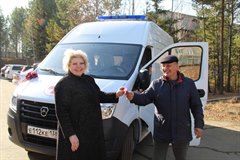 В Саянск прибыл новый автомобиль скорой помощи