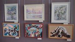 Выставка в картинной галерее "Мастера "Оникса" - городу Саянску"