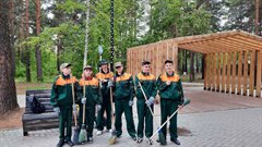 Сегодня закрылась первая смена молодежного трудового экологического отряда, созданного на базе Дома детского творчества «Созвездие»