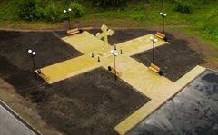 Открытие сквера у Поклонного креста