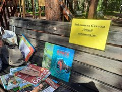 Лето с книгой на скамейке