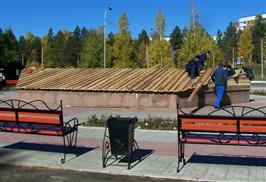 Фонтан готов к зимовке