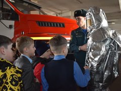 В гости к пожарным