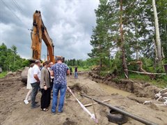 Строительство участка напорного канализационного коллектора от главной канализационной насосной станции до реки Ока