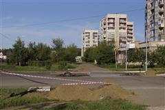 Идут работы по установке светофора