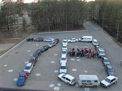 По улицам города прошел автомарш, посвященный юбилею Победы