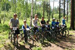 В Саянске прошли первые соревнования по спуску с горы  на велосипедах