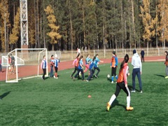 На стадионе Саянска прошел финал спартакиады по мини-футболу школьных команд районов Иркутской области