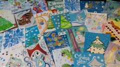 Именные новогодние открытки для участников Великой Отечественной подготовили преподаватели и воспитанники Детской художественной школы