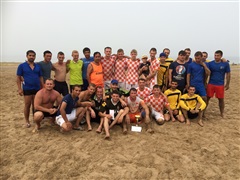 Саянская футбольная команда «Скиф» выиграла розыгрыш первого регионального турнира по пляжному футболу, прошедшего на берегу Братского взморья