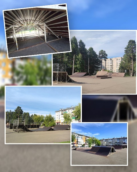 Скейт-парк во дворе домов № 15 и 17 мкр-на Юбилейный