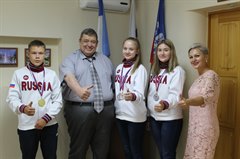 Благодарность за развитие спорта