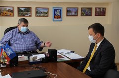 Встреча мэра Саянска с советником компании «Када-Нефтегаз»