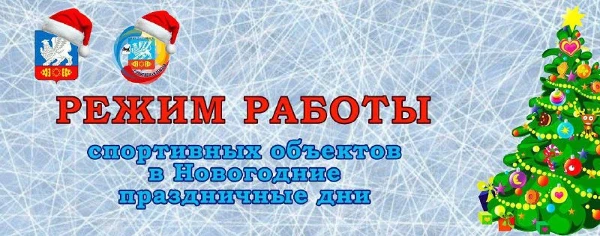 Режим работы спортивных объектов в Новогодние праздничные дни