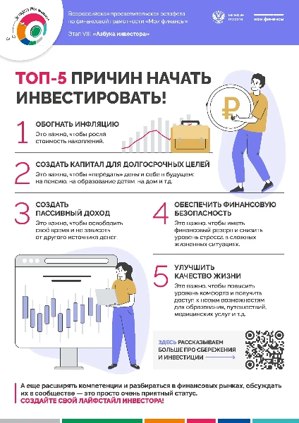 Топ-5 причин начать инвестировать!